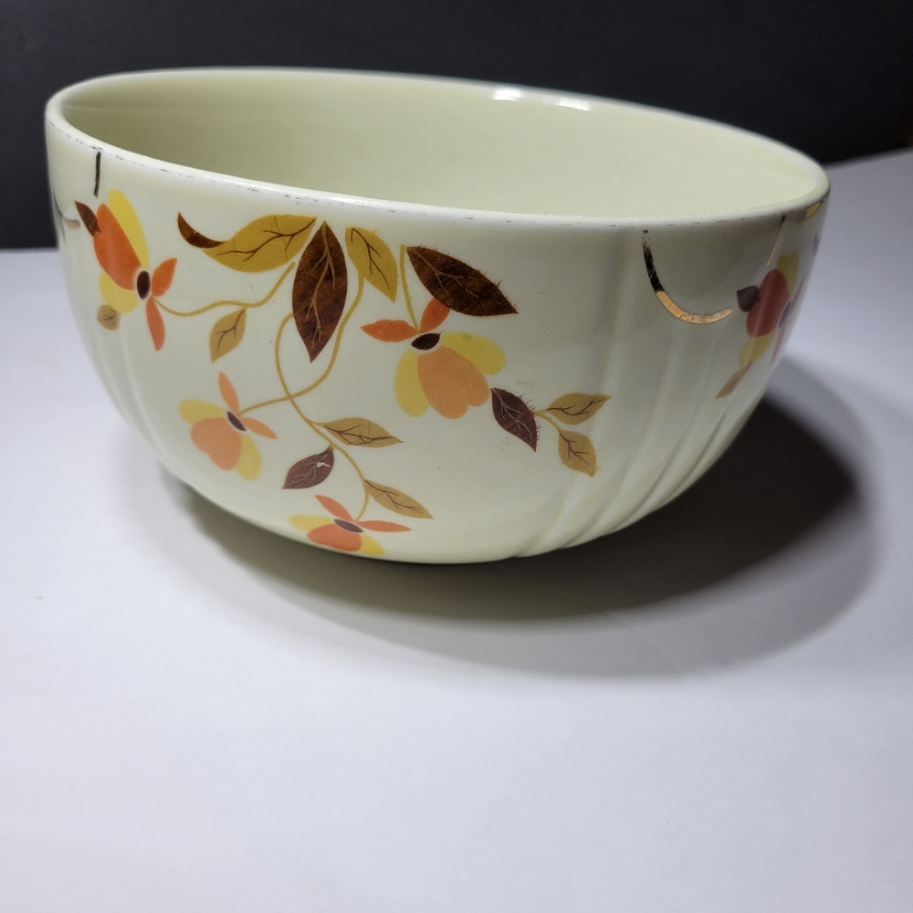 Halls Superior Bowl Kitchenware Autumn Leaf Bowl Jewel Tea Hall Fall Leaves